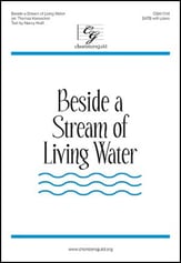 Beside a Stream of Living Water SATB choral sheet music cover